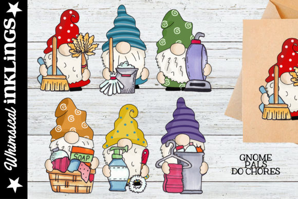 Download Gnome Pals Do Chores Clipart - Chores Collection