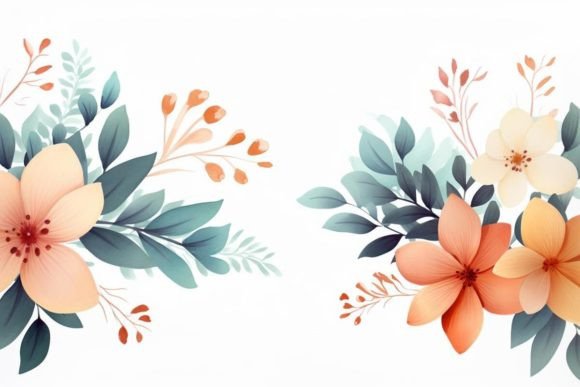 Download Garden Scene Illustration Floral Decor - Premium Resources
