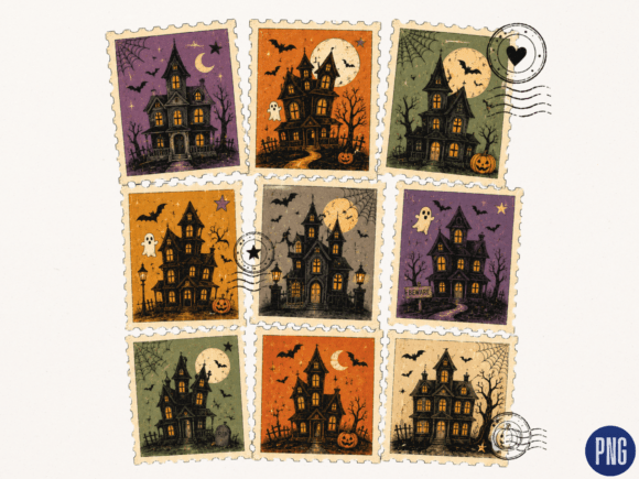 Download Haunted House Stamp Collection PNG, Hall - Stamp collection Collection
