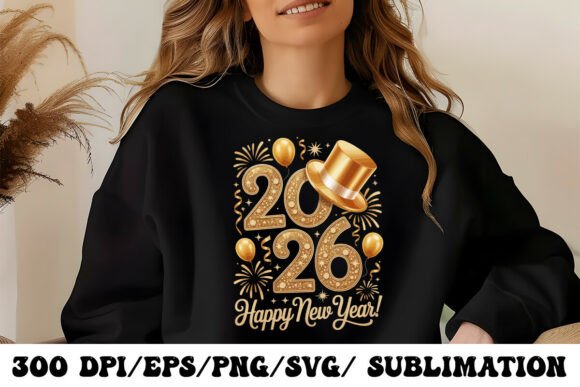 Download New Year Greeting Card in Gold &amp; Black - Premium Bundle